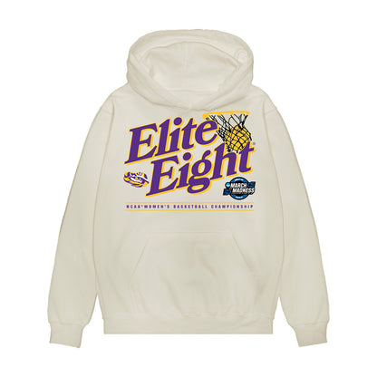 LSU - NCAA Women's Basketball : Mikaylah Williams - NCAA® March Madness® 2025 Elite 8 Shersey Premium Hooded Sweatshirt-0