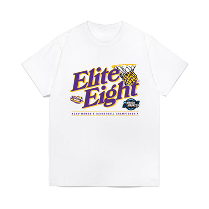 LSU - NCAA Women's Basketball : Divine Bourrage - NCAA® March Madness® 2025 Elite 8 Shersey Premium T-Shirt-0