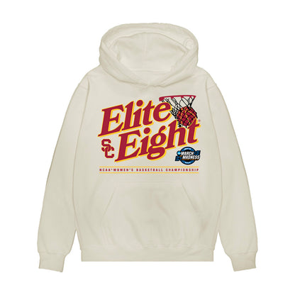 USC - NCAA Women's Basketball : Laura Williams - NCAA® March Madness® 2025 Elite 8 Shersey Premium Hooded Sweatshirt-0