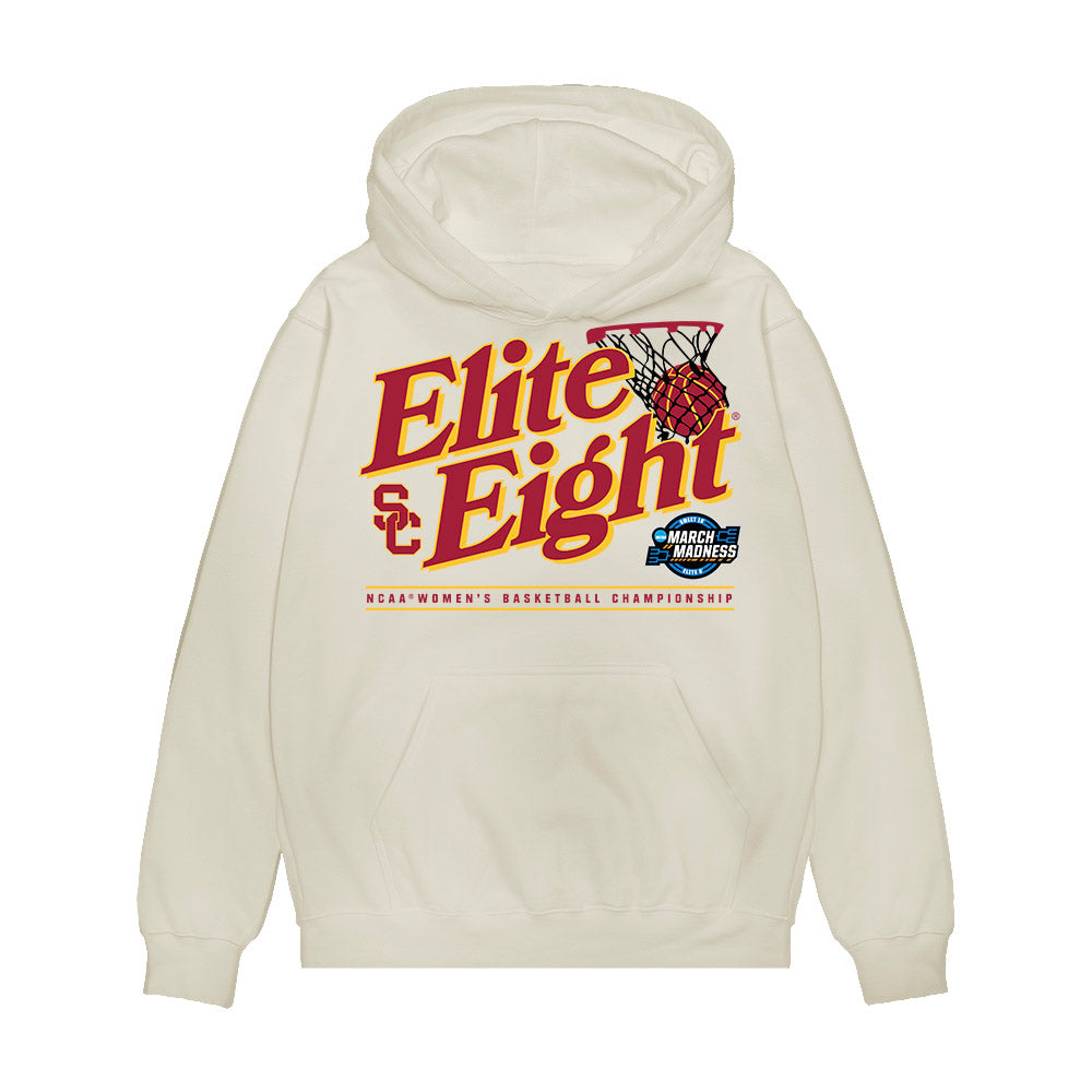 USC - NCAA Women's Basketball : Malia Samuels - NCAA® March Madness® 2025 Elite 8 Shersey Premium Hooded Sweatshirt-0