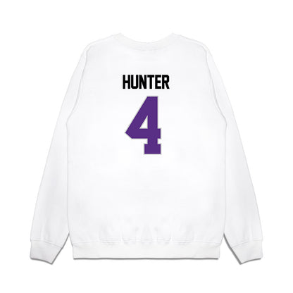 TCU - NCAA Women's Basketball : Donovyn Hunter - NCAA® March Madness® 2025 Elite 8 Shersey Premium Crewneck Sweatshirt-1