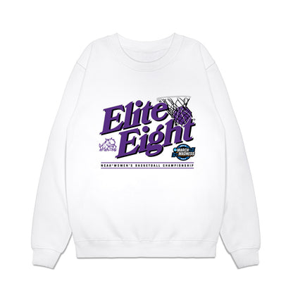 TCU - NCAA Women's Basketball : Maddie Scherr - NCAA® March Madness® 2025 Elite 8 Shersey Premium Crewneck Sweatshirt-0