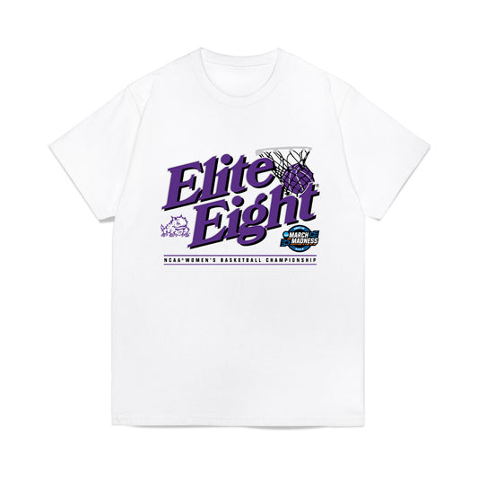 TCU - NCAA Women's Basketball : Taylor Bigby - NCAA® March Madness® 2025 Elite 8 Shersey Premium T-Shirt-0