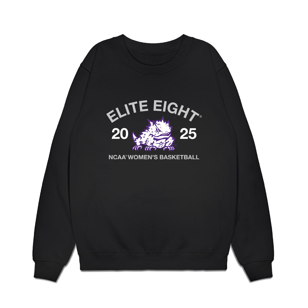 TCU - NCAA Women's Basketball : - NCAA® March Madness® 2025 Elite 8 Roster Premium Crewneck Sweatshirt-0