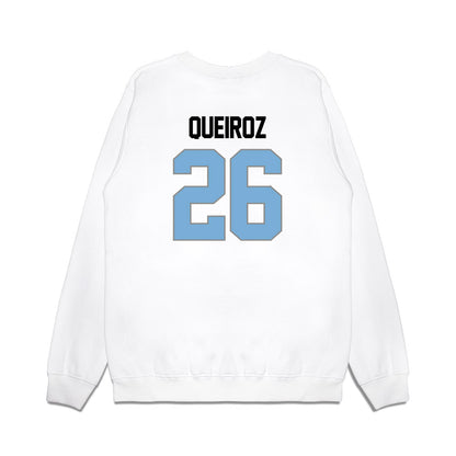 UNC - NCAA Women's Basketball : Taissa Queiroz - NCAA® March Madness® 2025 Elite 8 Shersey Premium Crewneck Sweatshirt-1