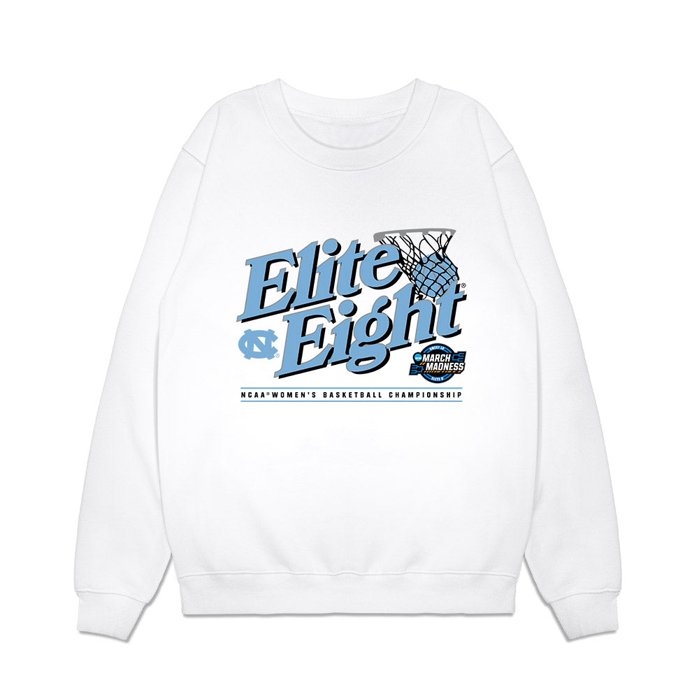 UNC - NCAA Women's Basketball : Taissa Queiroz - NCAA® March Madness® 2025 Elite 8 Shersey Premium Crewneck Sweatshirt-0