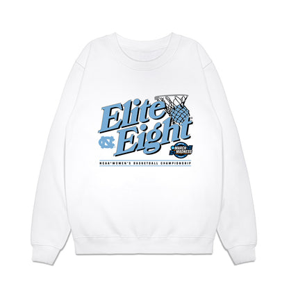 UNC - NCAA Women's Basketball : Taissa Queiroz - NCAA® March Madness® 2025 Elite 8 Shersey Premium Crewneck Sweatshirt-0