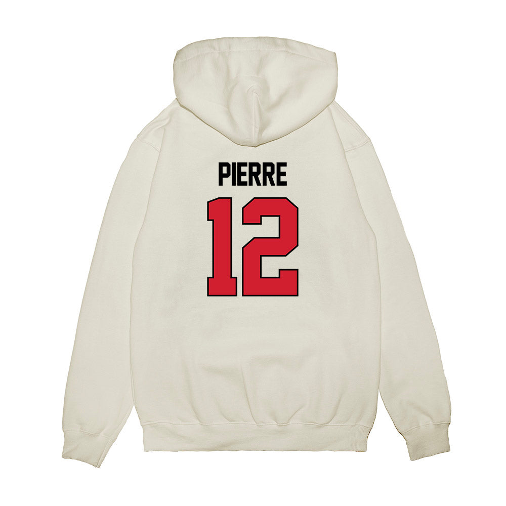 NC State - NCAA Women's Basketball : Khamil Pierre - NCAA® March Madness® 2025 Elite 8 Shersey Premium Hooded Sweatshirt-1
