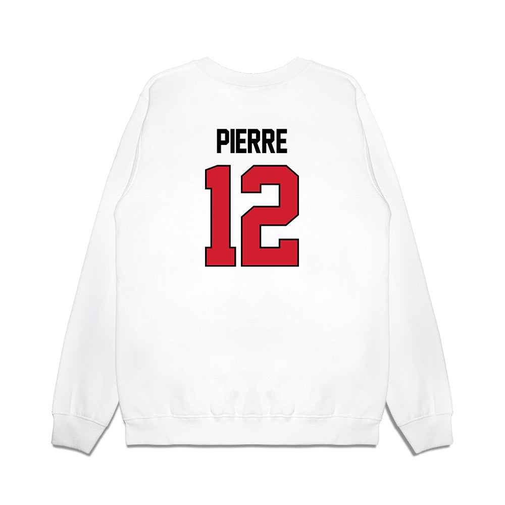 NC State - NCAA Women's Basketball : Khamil Pierre - NCAA® March Madness® 2025 Elite 8 Shersey Premium Crewneck Sweatshirt-1