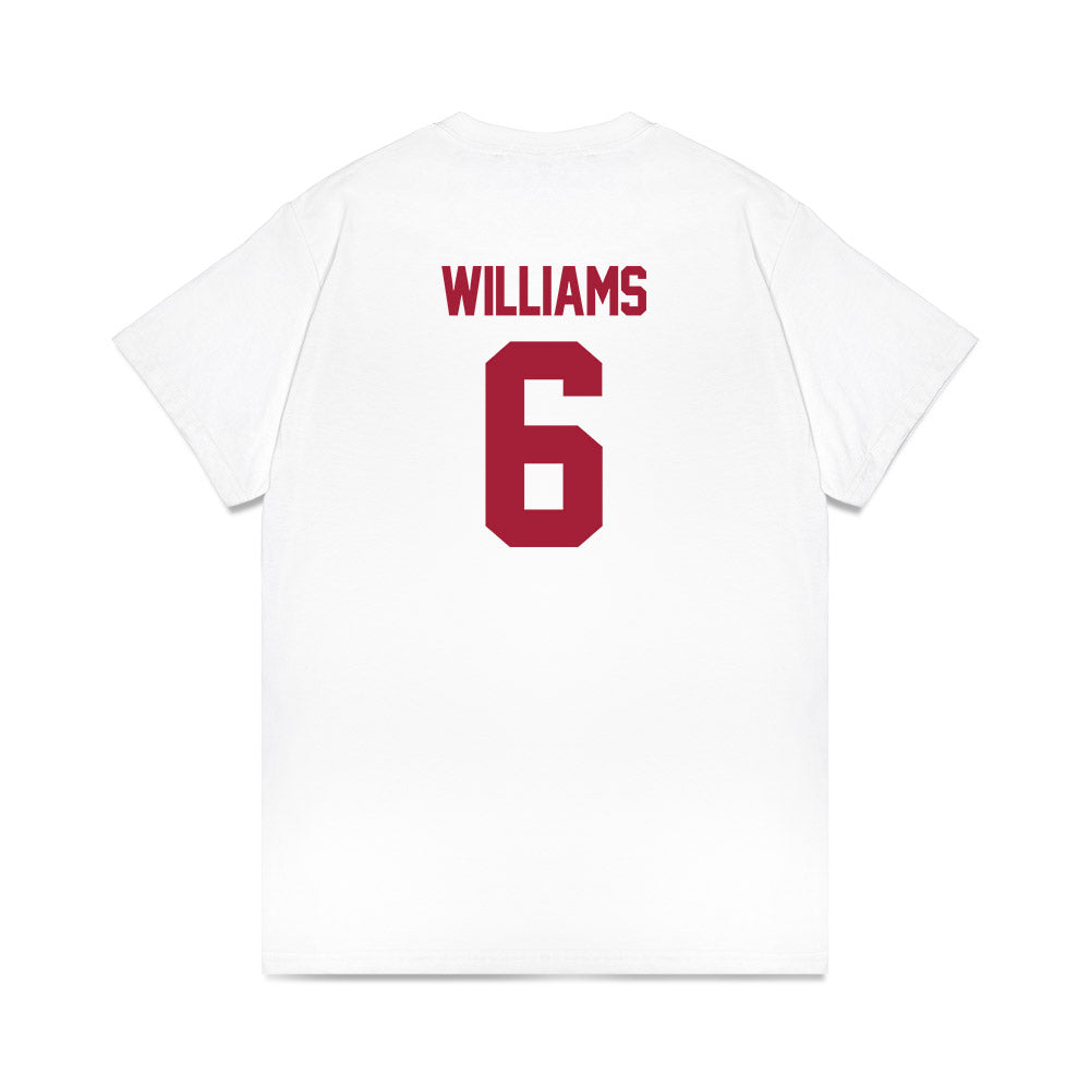 Oklahoma - NCAA Women's Basketball : Sahara Williams - NCAA® March Madness® 2025 Elite 8 Shersey Premium T-Shirt-3