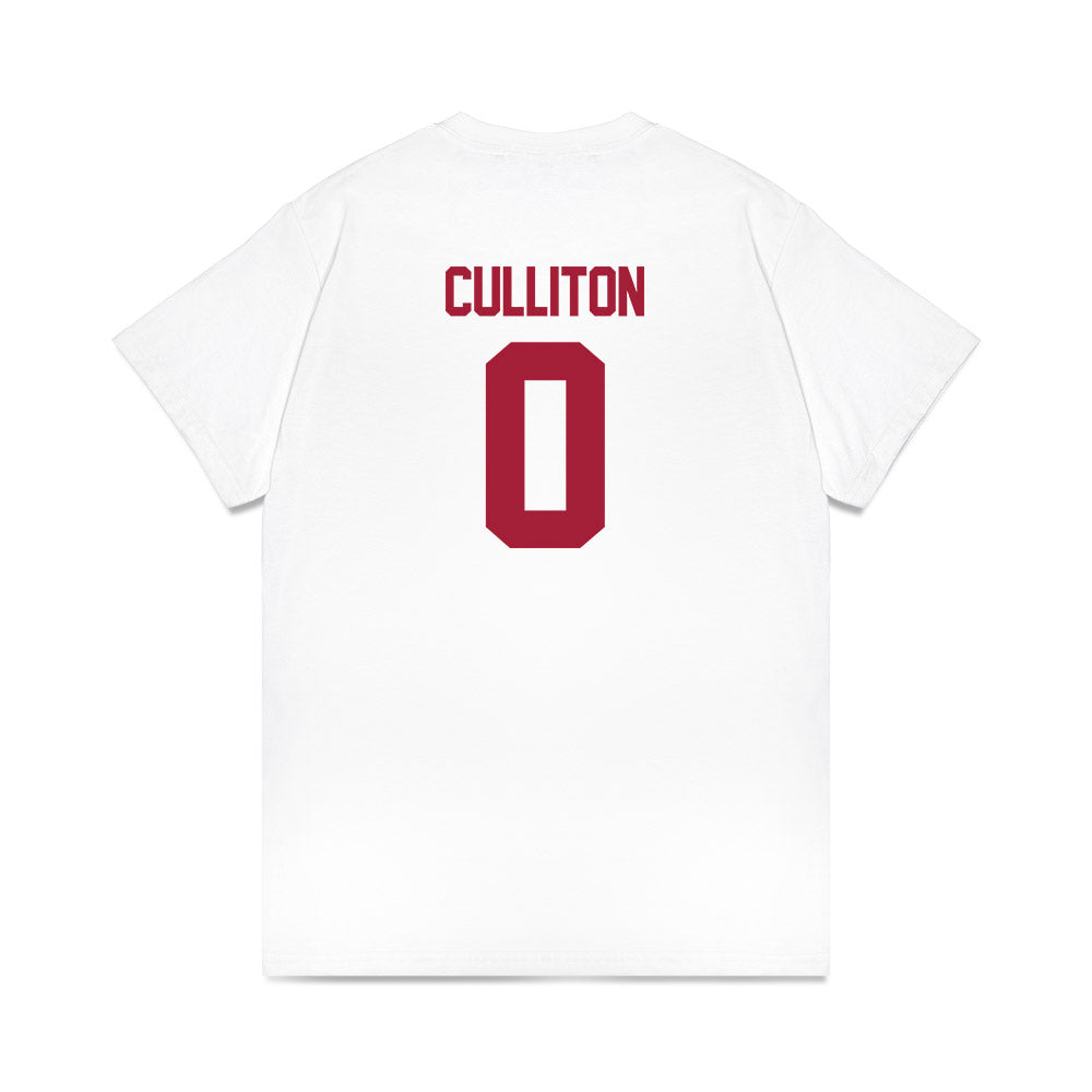 Oklahoma - NCAA Women's Basketball : Beatrice Culliton - NCAA® March Madness® 2025 Elite 8 Shersey Premium T-Shirt-2
