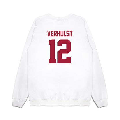 Oklahoma - NCAA Women's Basketball : Payton Verhulst - NCAA® March Madness® 2025 Elite 8 Shersey Premium Crewneck Sweatshirt-1