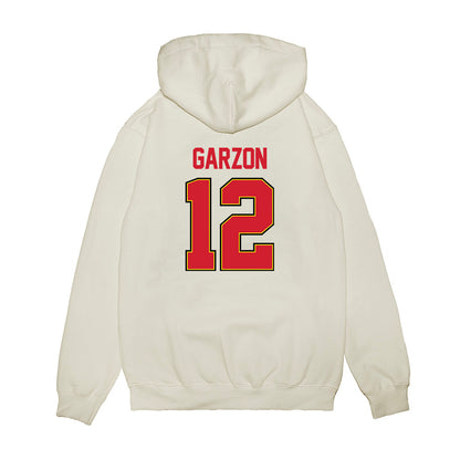 Maryland - NCAA Women's Basketball : Yarden Garzon - NCAA® March Madness® 2025 Elite 8 Shersey Premium Hooded Sweatshirt-1