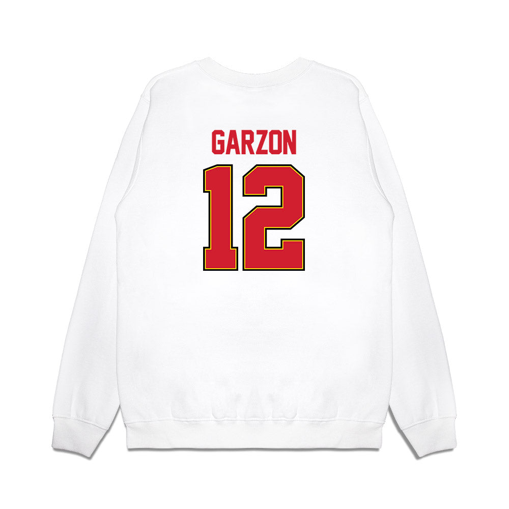Maryland - NCAA Women's Basketball : Yarden Garzon - NCAA® March Madness® 2025 Elite 8 Shersey Premium Crewneck Sweatshirt-1