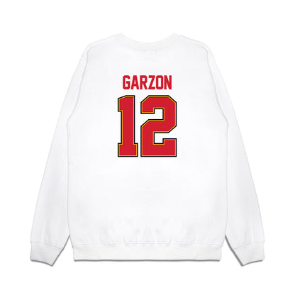 Maryland - NCAA Women's Basketball : Yarden Garzon - NCAA® March Madness® 2025 Elite 8 Shersey Premium Crewneck Sweatshirt-1