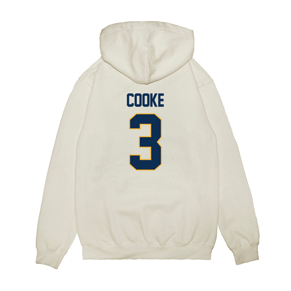 West Virginia - NCAA Women's Basketball : Gia Cooke - NCAA® March Madness® 2025 Elite 8 Shersey Premium Hooded Sweatshirt-1