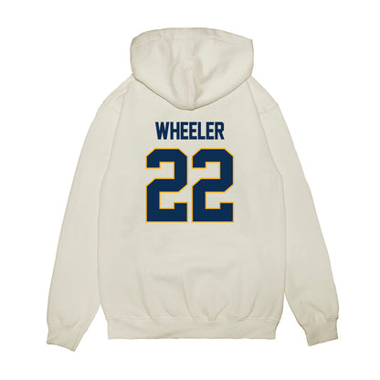 West Virginia - NCAA Women's Basketball : Kierra Wheeler - NCAA® March Madness® 2025 Elite 8 Shersey Premium Hooded Sweatshirt-1