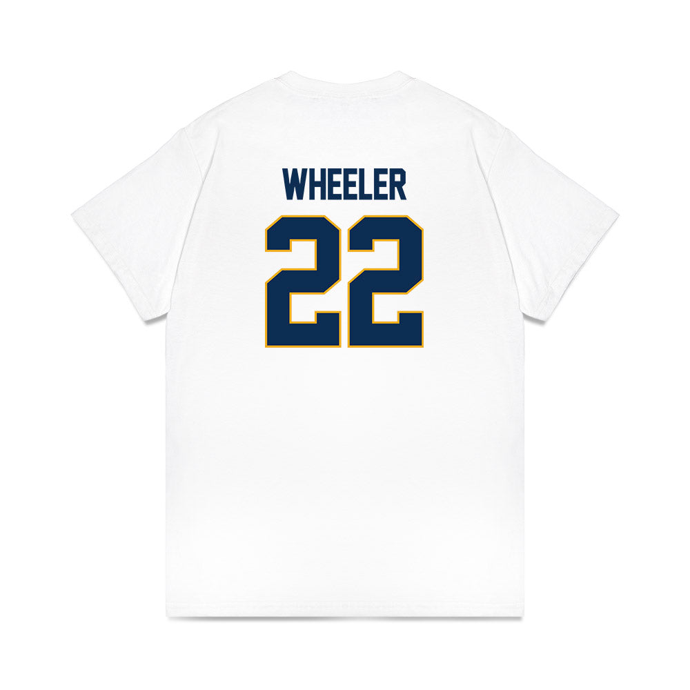 West Virginia - NCAA Women's Basketball : Kierra Wheeler - NCAA® March Madness® 2025 Elite 8 Shersey Premium T-Shirt-1