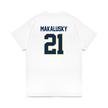 West Virginia - NCAA Women's Basketball : Riley Makalusky - NCAA® March Madness® 2025 Elite 8 Shersey Premium T-Shirt-1