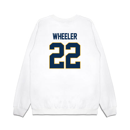 West Virginia - NCAA Women's Basketball : Kierra Wheeler - NCAA® March Madness® 2025 Elite 8 Shersey Premium Crewneck Sweatshirt-1