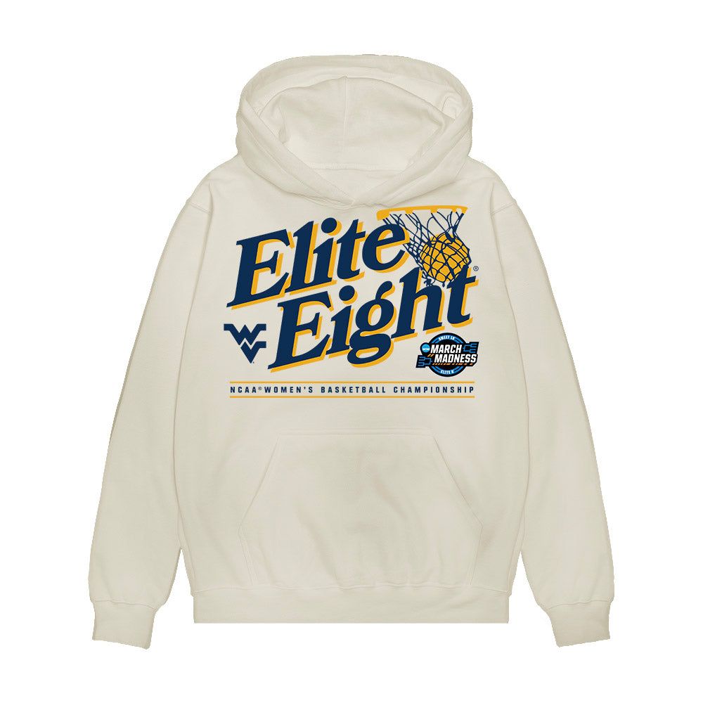 West Virginia - NCAA Women's Basketball : Jordan Thomas - NCAA® March Madness® 2025 Elite 8 Shersey Premium Hooded Sweatshirt-0