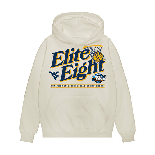 West Virginia - NCAA Women's Basketball : Jordan Thomas - NCAA® March Madness® 2025 Elite 8 Shersey Premium Hooded Sweatshirt-0