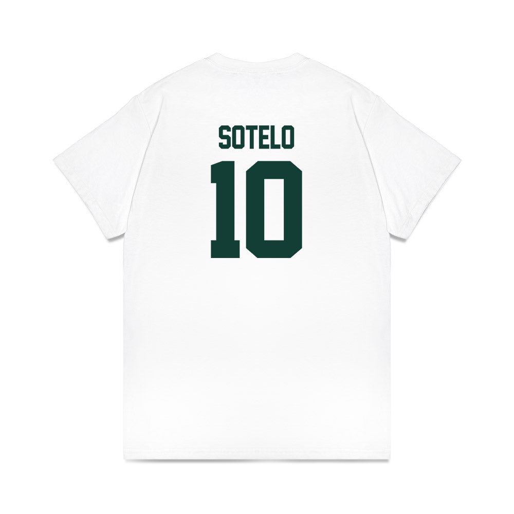 Michigan State - NCAA Women's Basketball : Ines Sotelo - NCAA® March Madness® 2025 Elite 8 Shersey Premium T-Shirt-1