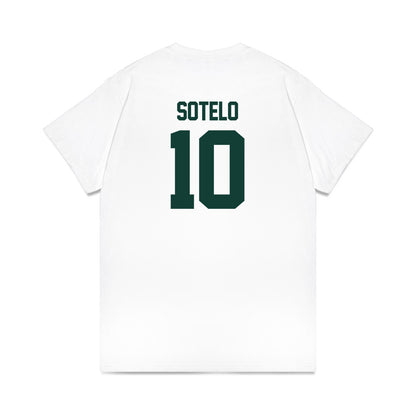 Michigan State - NCAA Women's Basketball : Ines Sotelo - NCAA® March Madness® 2025 Elite 8 Shersey Premium T-Shirt-1