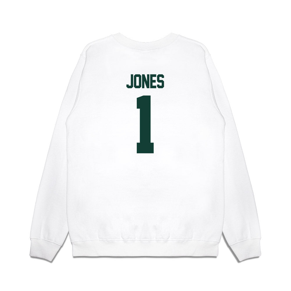 Michigan State - NCAA Women's Basketball : Rashunda Jones - NCAA® March Madness® 2025 Elite 8 Shersey Premium Crewneck Sweatshirt-1