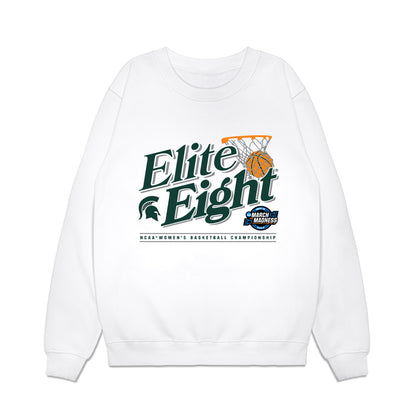 Michigan State - NCAA Women's Basketball : Ines Sotelo - NCAA® March Madness® 2025 Elite 8 Shersey Premium Crewneck Sweatshirt-0