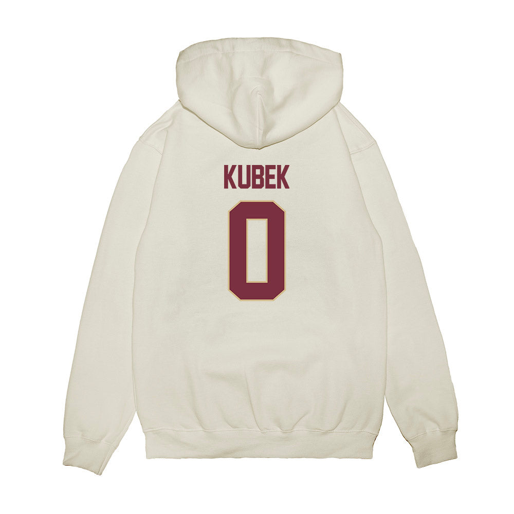 FSU - NCAA Women's Basketball : Allie Kubek - NCAA® March Madness® 2025 Elite 8 Shersey Premium Hooded Sweatshirt-1