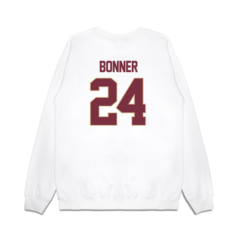 FSU - NCAA Women's Basketball : Amaya Bonner - NCAA® March Madness® 2025 Elite 8 Shersey Premium Crewneck Sweatshirt-1