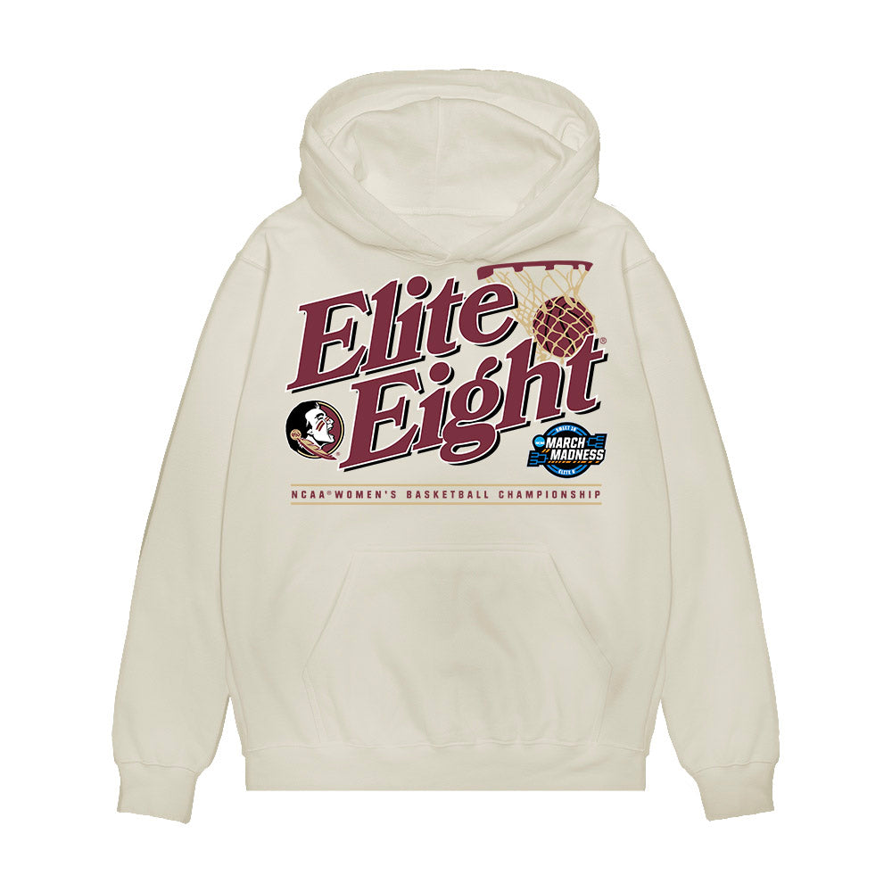 FSU - NCAA Women's Basketball : Amaya Bonner - NCAA® March Madness® 2025 Elite 8 Shersey Premium Hooded Sweatshirt-0