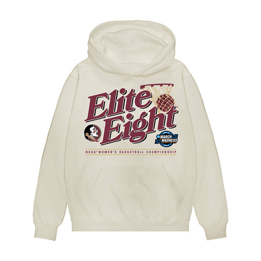 FSU - NCAA Women's Basketball : Jasmine Shavers - NCAA® March Madness® 2025 Elite 8 Shersey Premium Hooded Sweatshirt-0