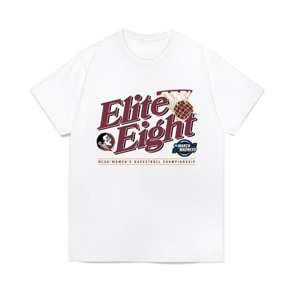 FSU - NCAA Women's Basketball : Allie Kubek - NCAA® March Madness® 2025 Elite 8 Shersey Premium T-Shirt-0