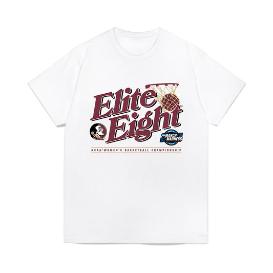 FSU - NCAA Women's Basketball : Jasmine Shavers - NCAA® March Madness® 2025 Elite 8 Shersey Premium T-Shirt-0