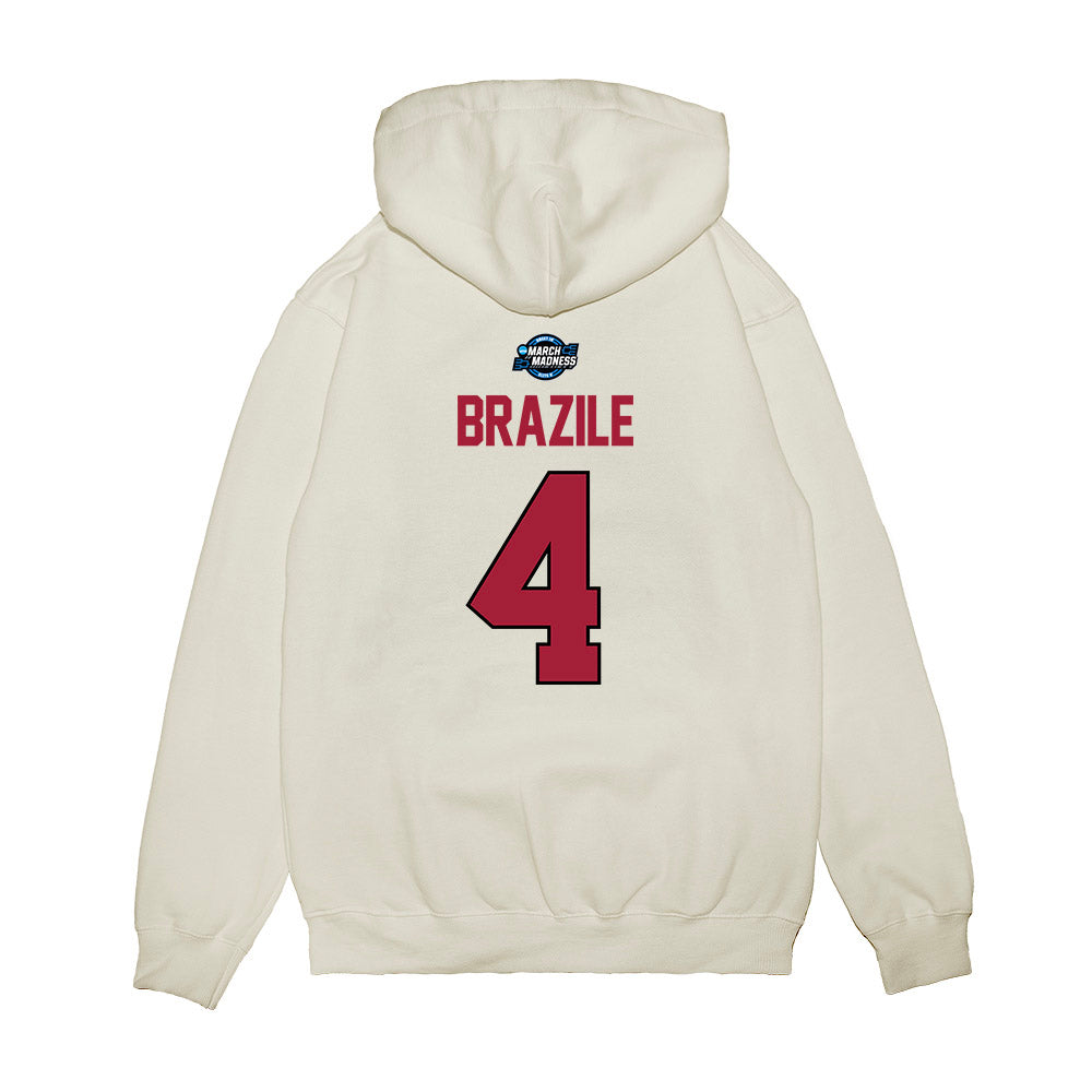 Arkansas - NCAA Men's Basketball : Trevon BrazilePremium Hooded Sweatshirt-1