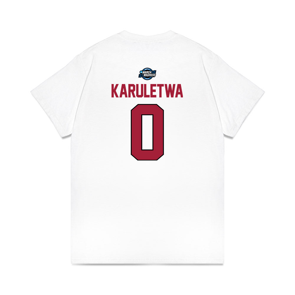 Arkansas - NCAA Men's Basketball : Jaden Karuletwa - NCAA® March Madness® 2025 Sweet Sixteen Shersey Premium T-Shirt-1