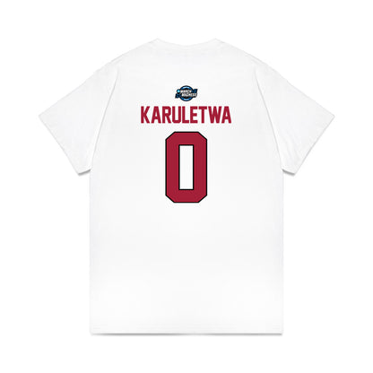 Arkansas - NCAA Men's Basketball : Jaden Karuletwa - NCAA® March Madness® 2025 Sweet Sixteen Shersey Premium T-Shirt-1