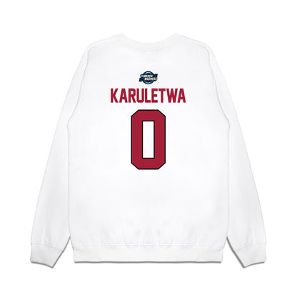 Arkansas - NCAA Men's Basketball : Jaden Karuletwa - NCAA® March Madness® 2025 Sweet Sixteen Shersey Premium Crewneck Sweatshirt-1