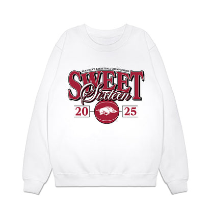 Arkansas - NCAA Men's Basketball : Jaden Karuletwa - NCAA® March Madness® 2025 Sweet Sixteen Shersey Premium Crewneck Sweatshirt-0