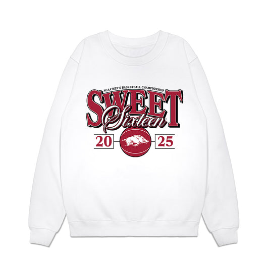 Arkansas - NCAA Men's Basketball : Jaden Karuletwa - NCAA® March Madness® 2025 Sweet Sixteen Shersey Premium Crewneck Sweatshirt-0