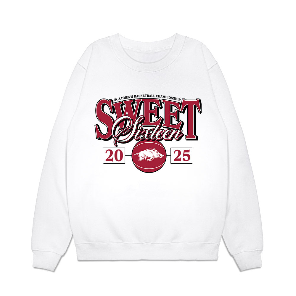 Arkansas - NCAA Men's Basketball : Karter Knox - NCAA® March Madness® 2025 Shersey Premium Crewneck Sweatshirt-0