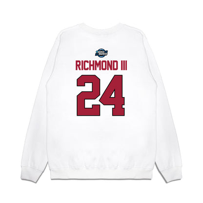 Arkansas - NCAA Men's Basketball : Billy Richmond III - NCAA® March Madness® 2025 Elite Eight Premium Crewneck Sweatshirt-1