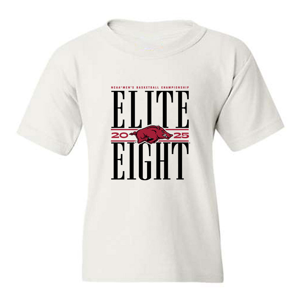 Arkansas - NCAA Men's Basketball : Trevon Brazile - NCAA® March Madness® 2025 Elite Eight Youth T-Shirt-0
