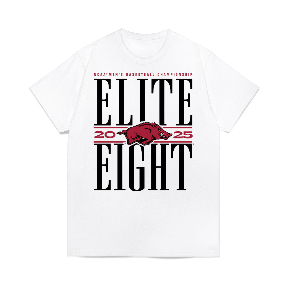Arkansas - NCAA Men's Basketball : Trevon Brazile - NCAA® March Madness® 2025 Elite Eight Premium T-Shirt-0