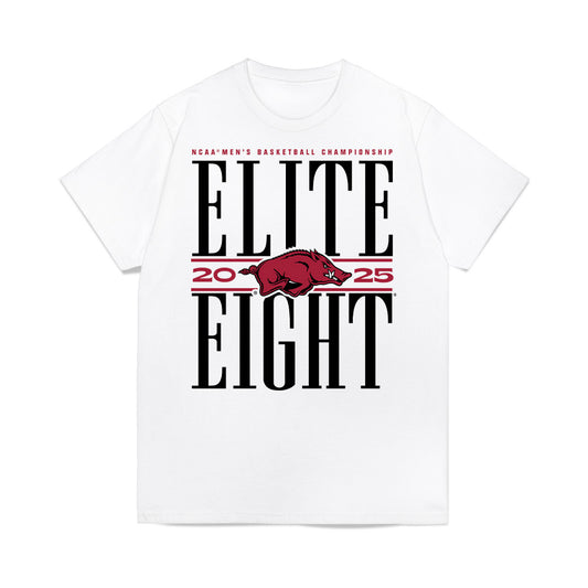 Arkansas - NCAA Men's Basketball : Trevon Brazile - NCAA® March Madness® 2025 Elite Eight Premium T-Shirt-0