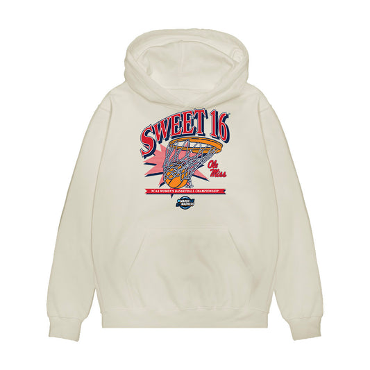Ole Miss - NCAA Women's Basketball : Christeen Iwuala - NCAA® March Madness® 2025 Sweet 16 Shersey Premium Hooded Sweatshirt-0