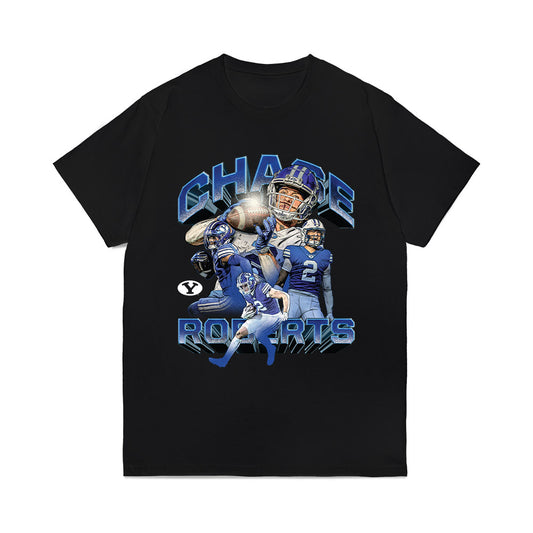 BYU - NCAA Football : Chase Roberts - Collage Comfort Colors T-Shirt-0