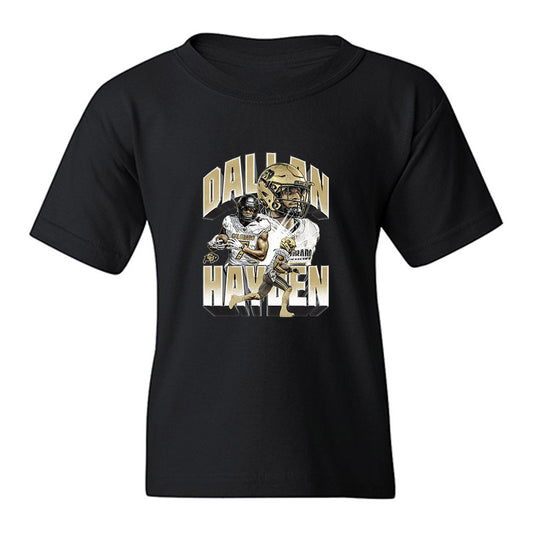 Colorado - NCAA Football : Dallan Hayden - Collage Youth T-Shirt-0